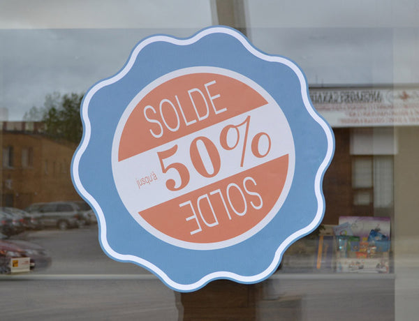 Adhesive Vinyl Sticker - French