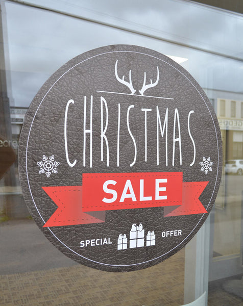 Adhesive Vinyl Sticker Printed Faux Leather - English