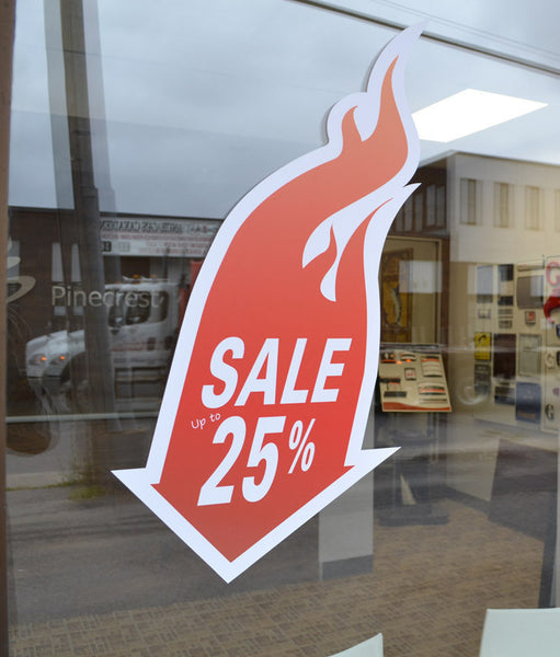 Adhesive Vinyl Sticker - English