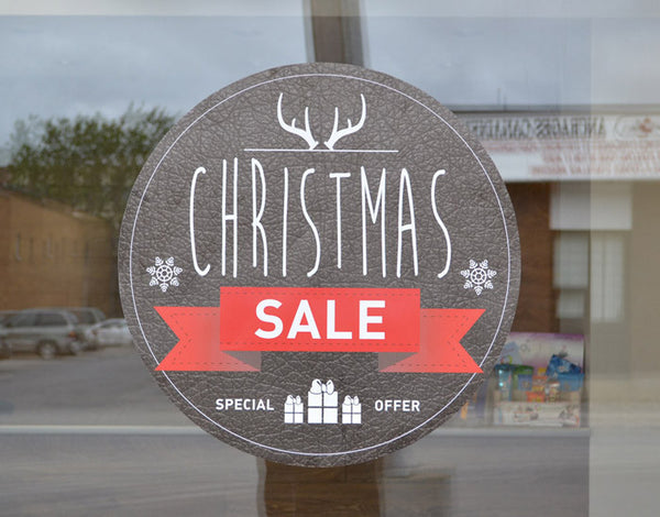 Adhesive Vinyl Sticker Printed Faux Leather - English